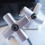 manschettenknöpfe<br/>925/000 silber<br/>hämatitkugeln